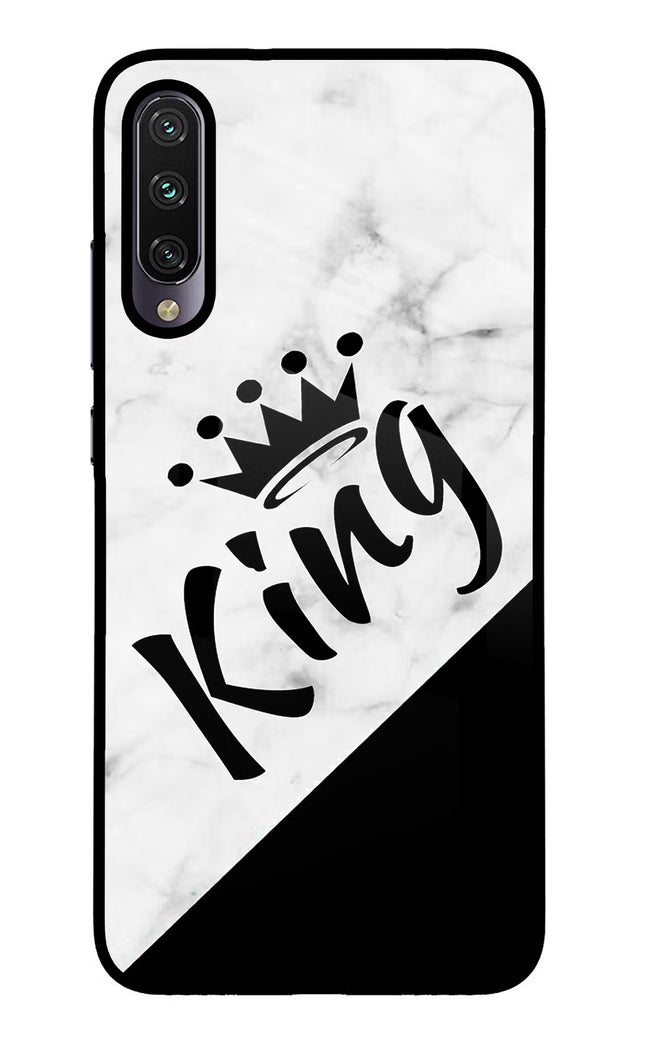 King Mi A3 Glass Case Back Cover by Casekaro