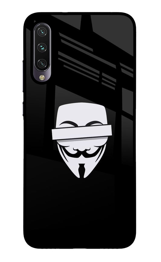 Anonymous Face Mi A3 Glass Case
