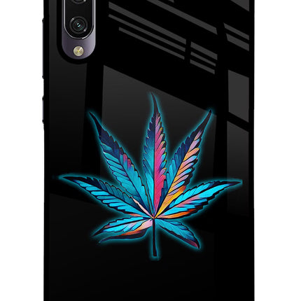 Weed Mi A3 Glass Case Back Cover by Casekaro