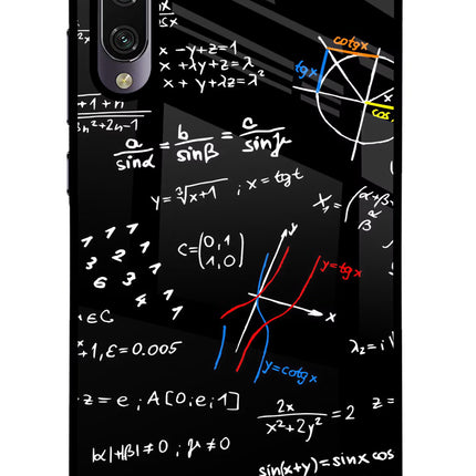 Mathematics Formula Mi A3 Glass Case Back Cover by Casekaro