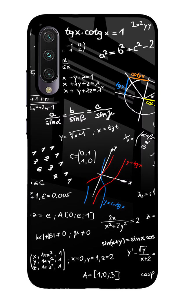 Mathematics Formula Mi A3 Glass Case Back Cover by Casekaro