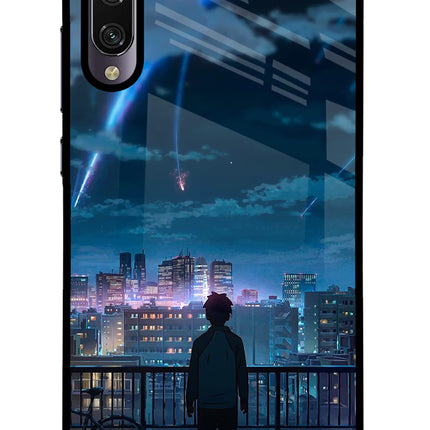 Anime Mi A3 Glass Case Back Cover by Casekaro