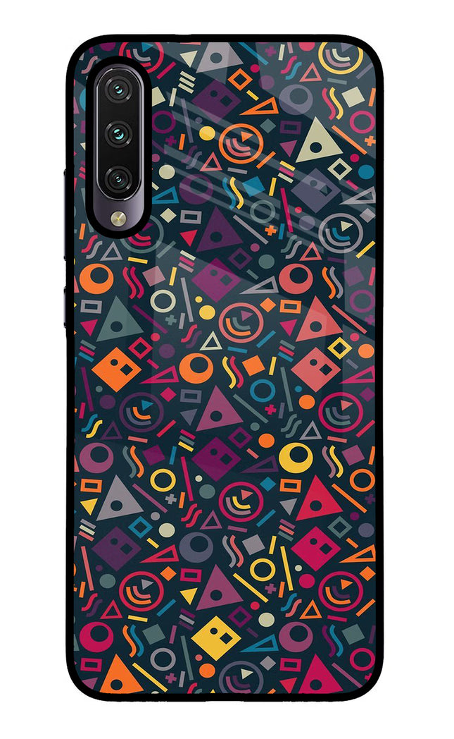 Geometric Abstract Mi A3 Glass Case Back Cover by Casekaro
