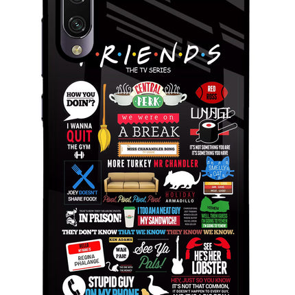 FRIENDS Mi A3 Glass Case Back Cover by Casekaro