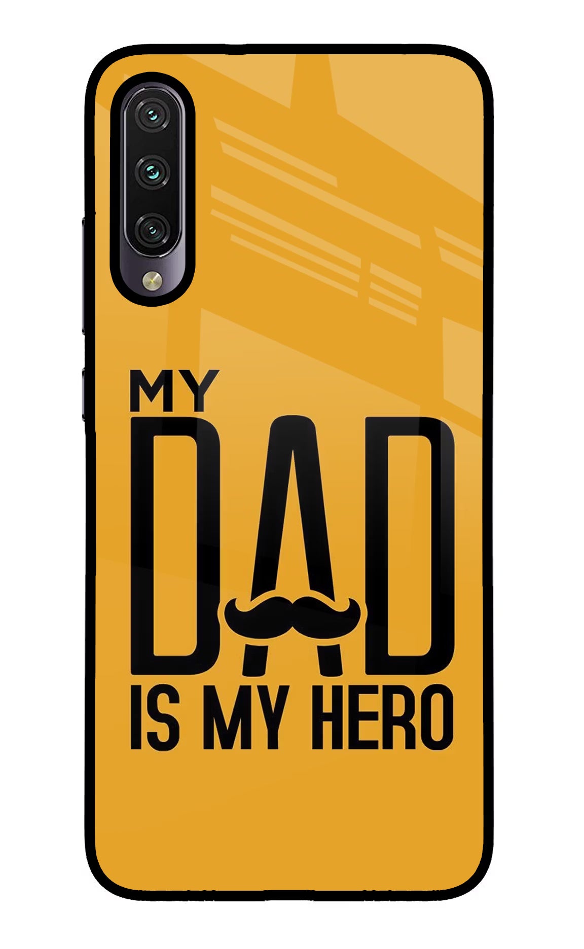 My Dad Is My Hero Mi A3 Glass Case