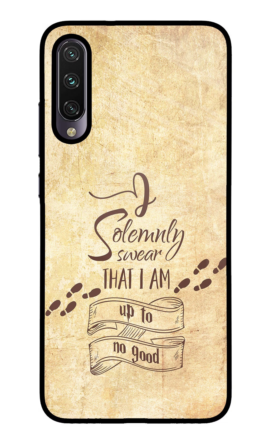 I Solemnly swear that i up to no good Mi A3 Glass Case Back Cover by Casekaro