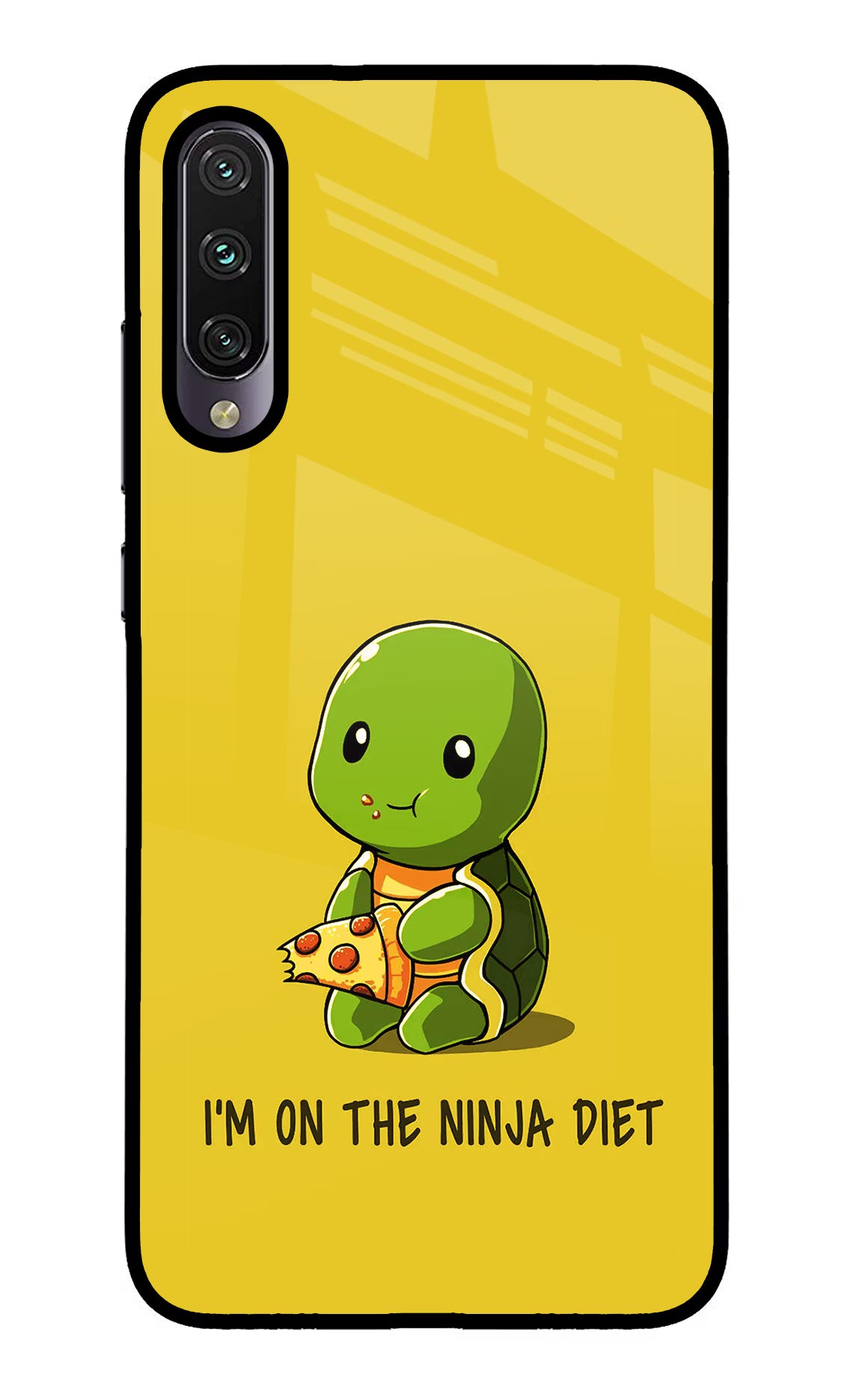 I'm on Ninja Diet Mi A3 Glass Case Back Cover by Casekaro