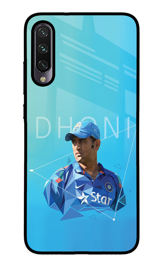Dhoni Artwork Mi A3 Glass Case
