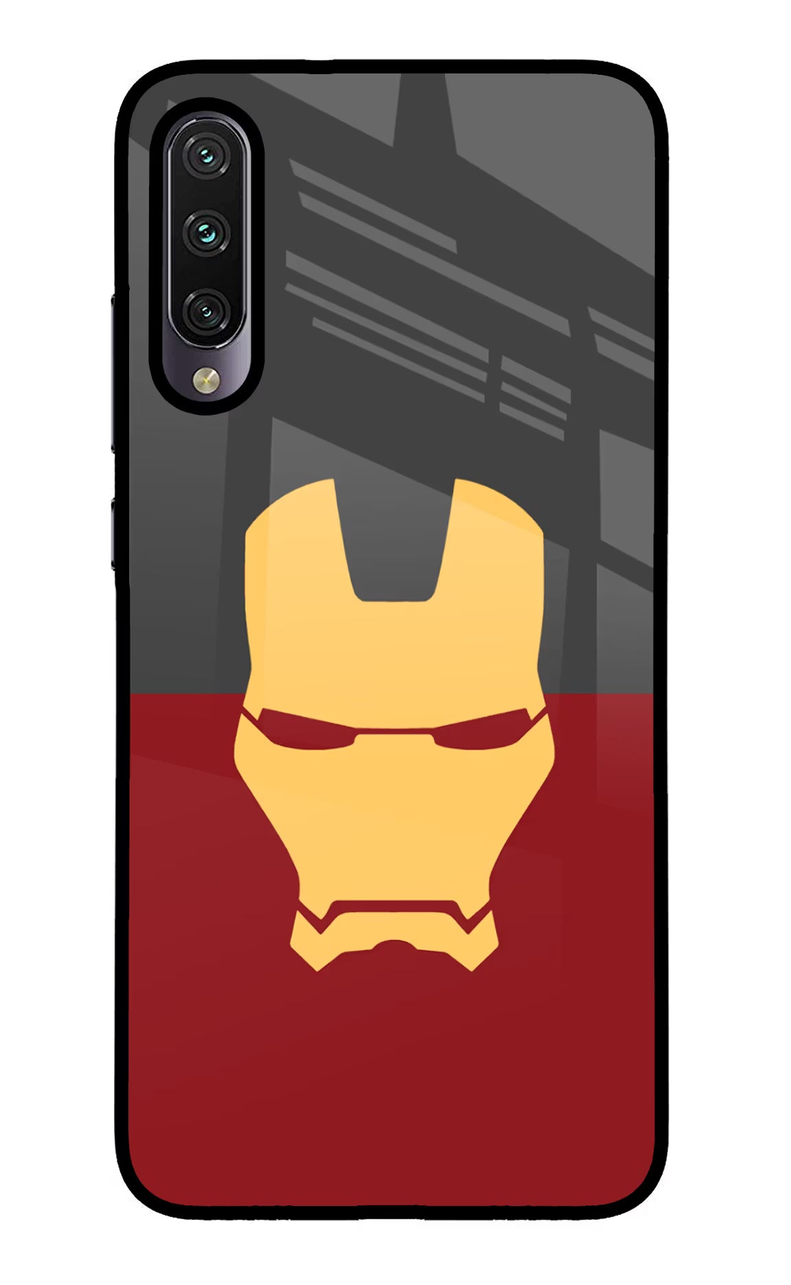 Ironman Mi A3 Glass Case Back Cover by Casekaro