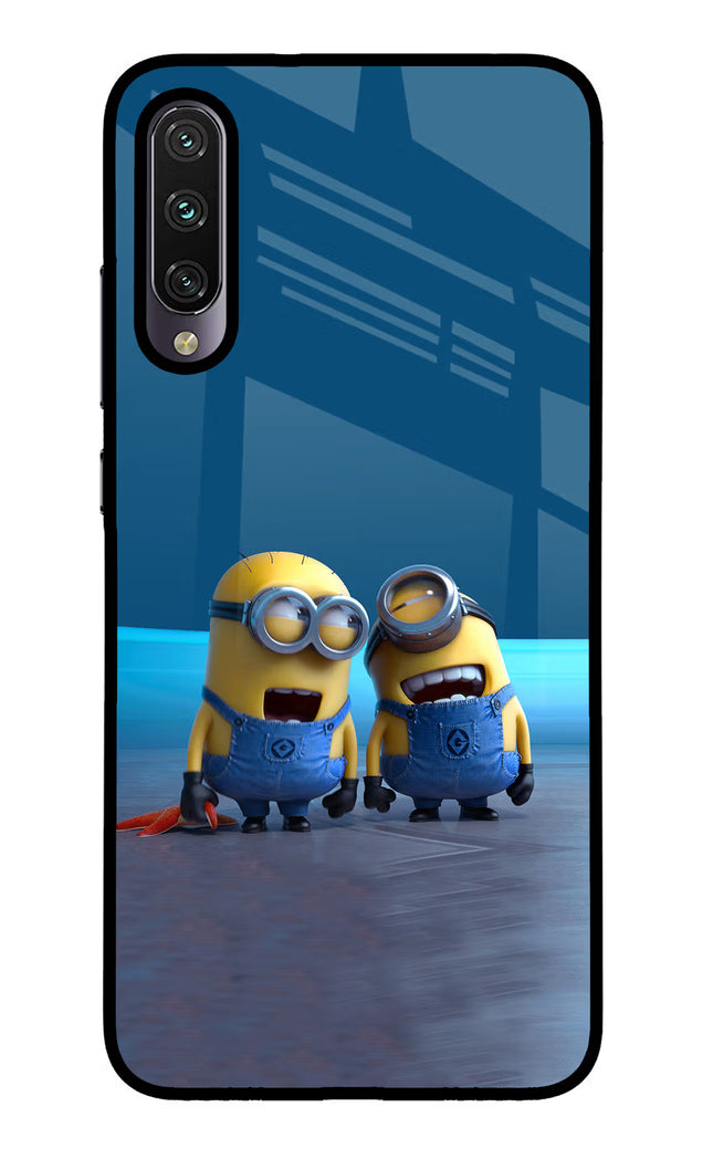 Minion Laughing Mi A3 Glass Case Back Cover by Casekaro