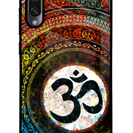 Om Cultural Mi A3 Glass Case Back Cover by Casekaro