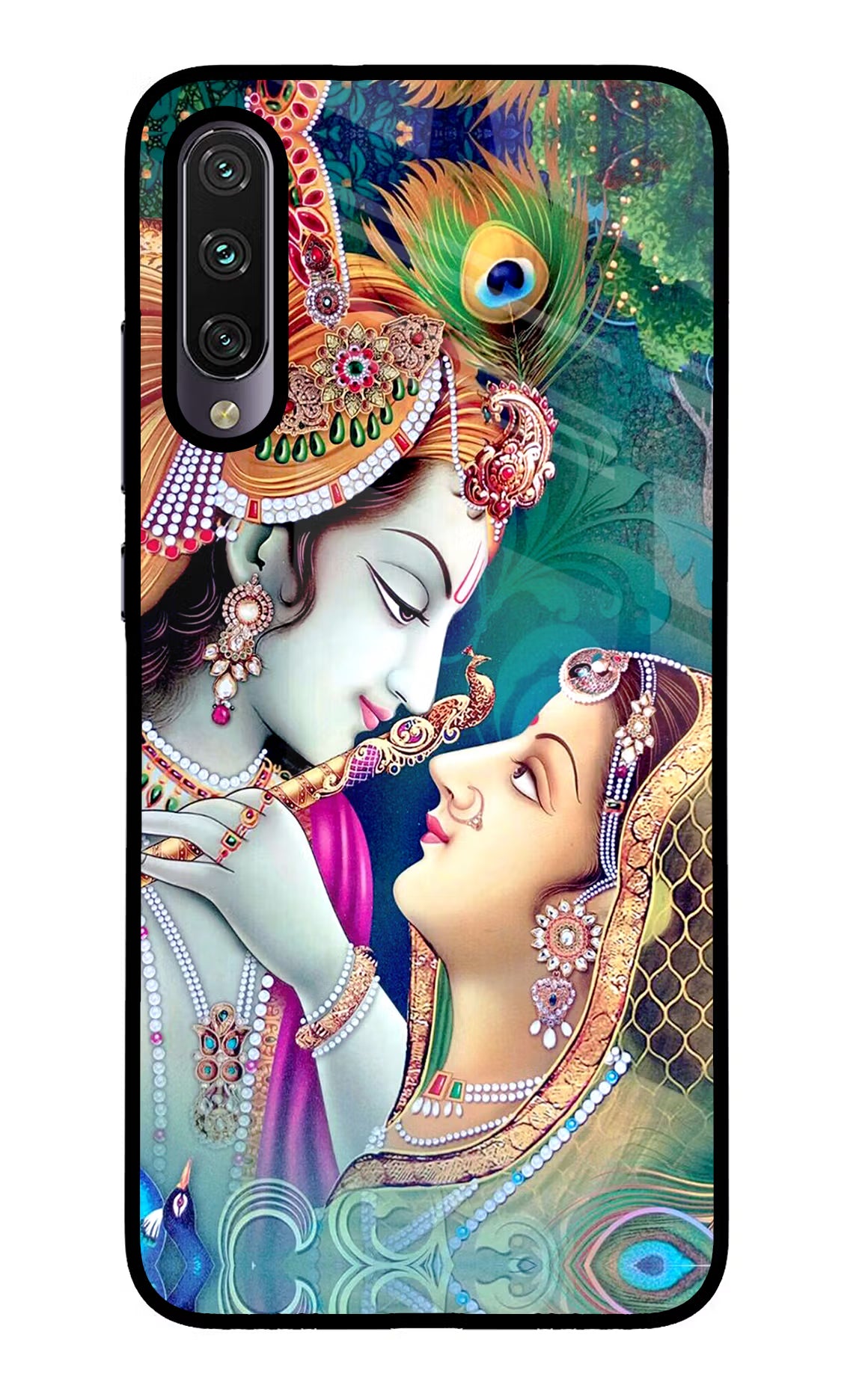 Lord Radha Krishna Mi A3 Glass Case