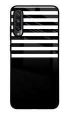 Black and White Print Mi A3 Glass Case