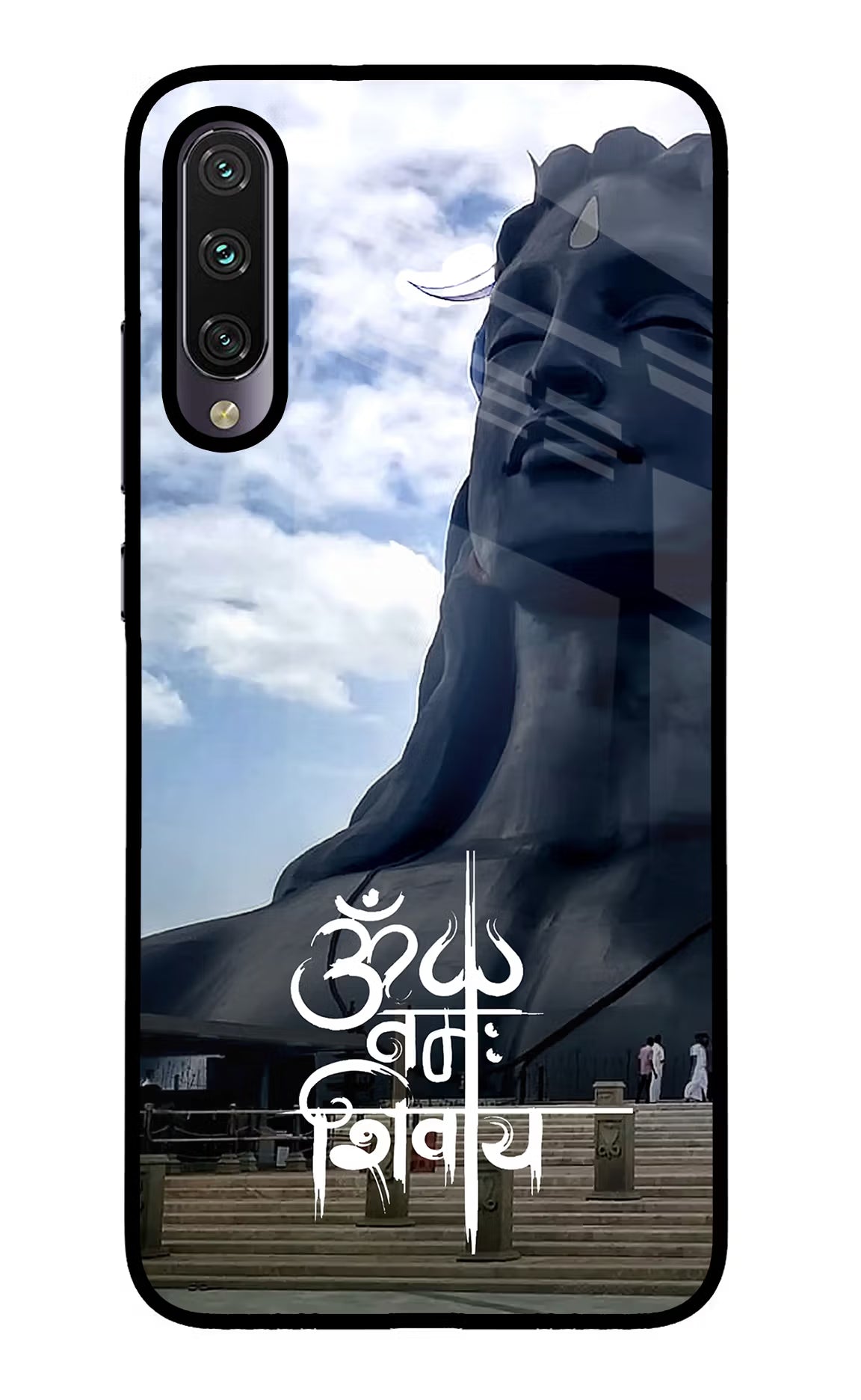 Om Namah Shivay Mi A3 Glass Case Back Cover by Casekaro