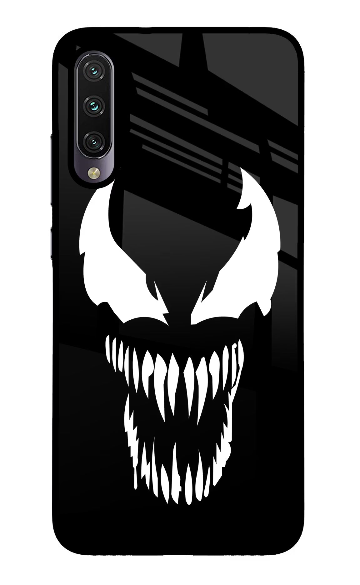 Venom Mi A3 Glass Case Back Cover by Casekaro