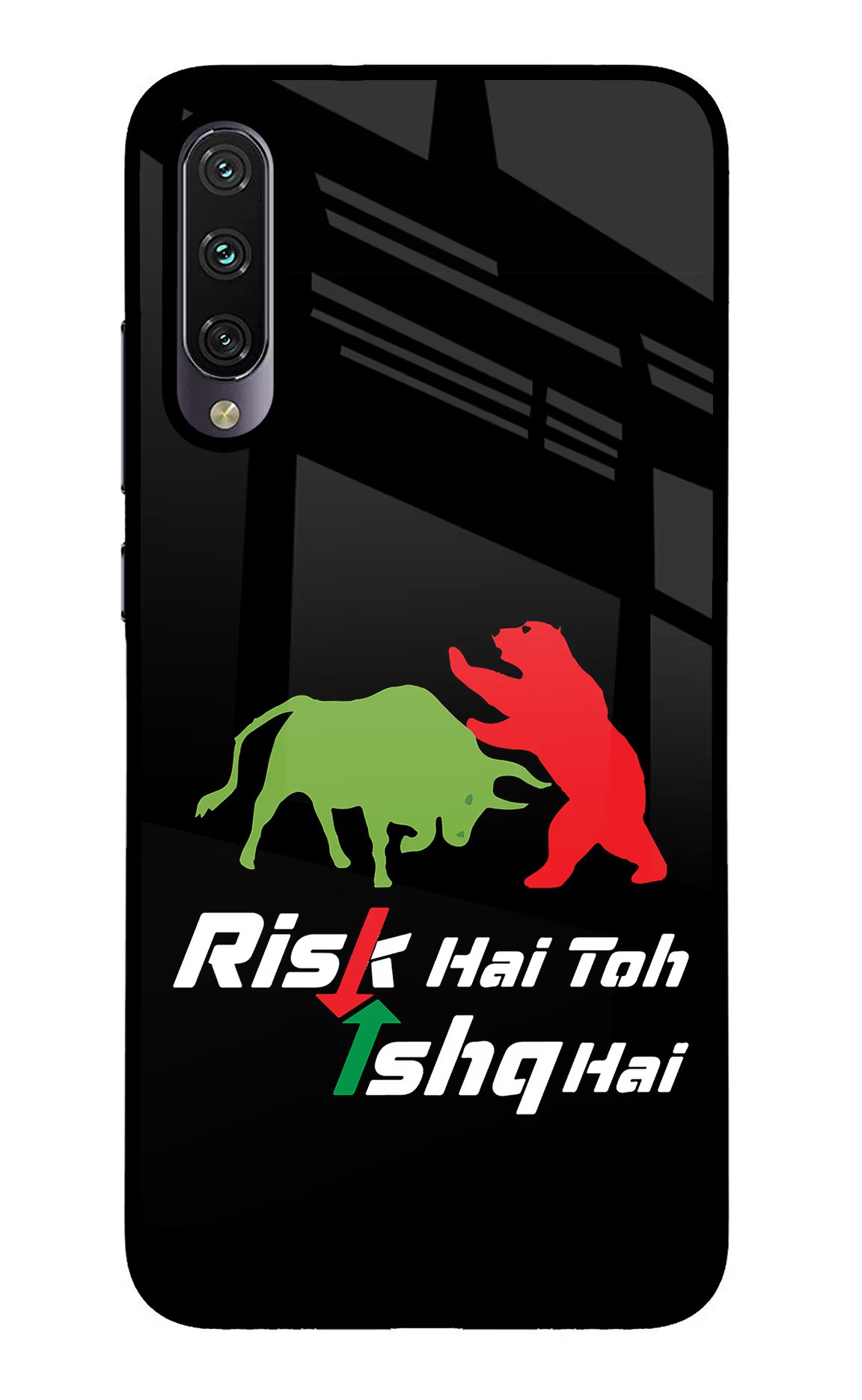 Risk Hai Toh Ishq Hai Mi A3 Glass Case