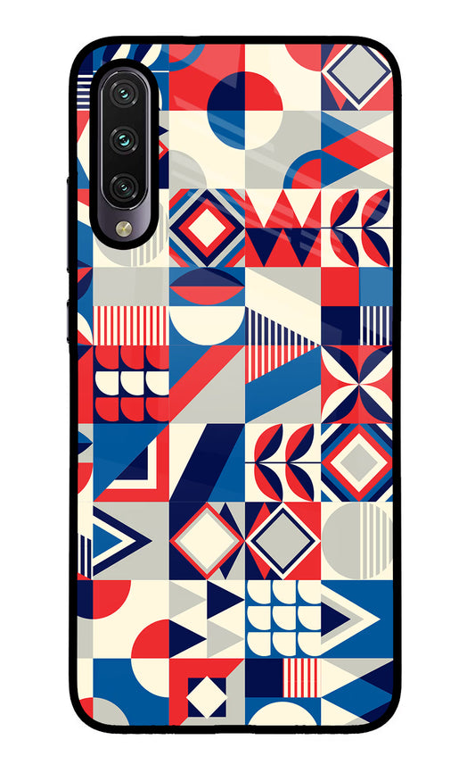 Colorful Pattern Mi A3 Glass Case