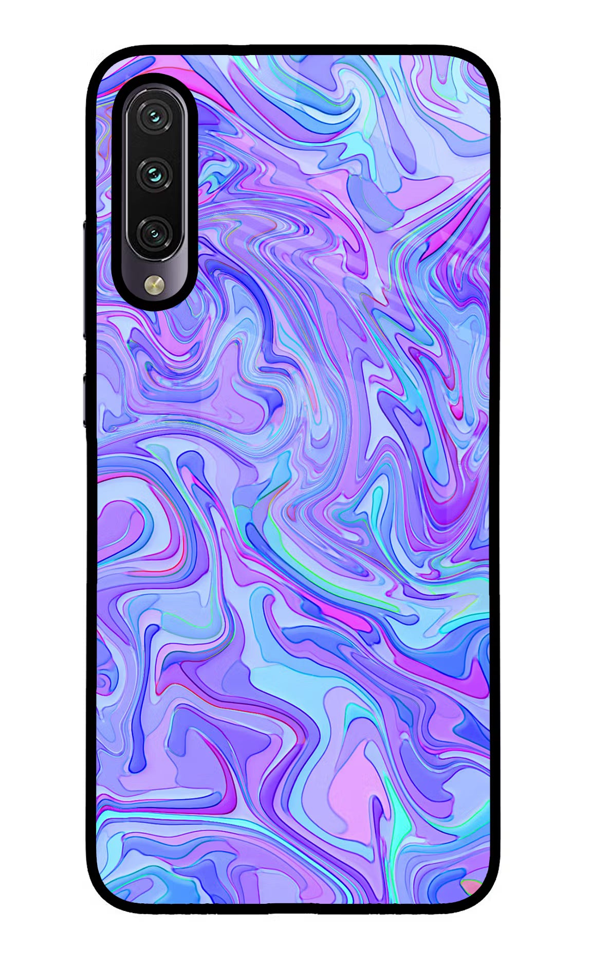Glitter Mi A3 Glass Case Back Cover by Casekaro