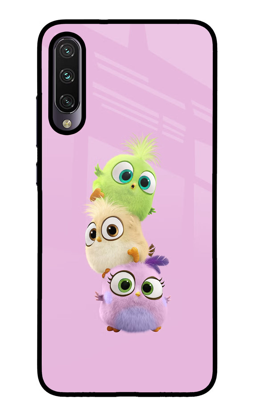 Cute Little Birds Mi A3 Back Cover, Glass case