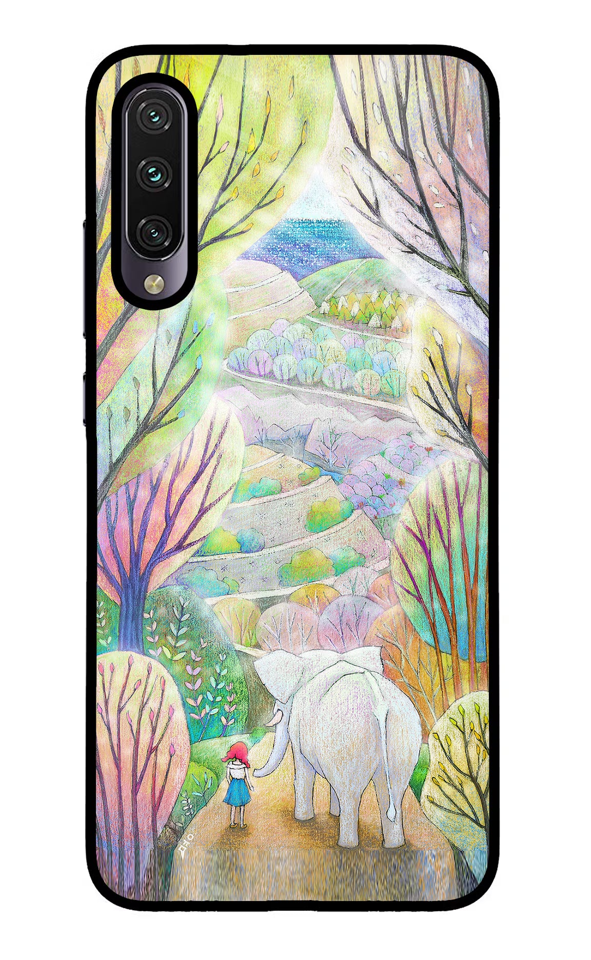 Nature Painting Mi A3 Glass Case