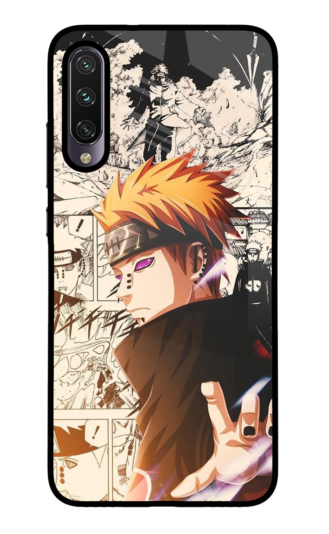 Pain Anime Mi A3 Glass Case
