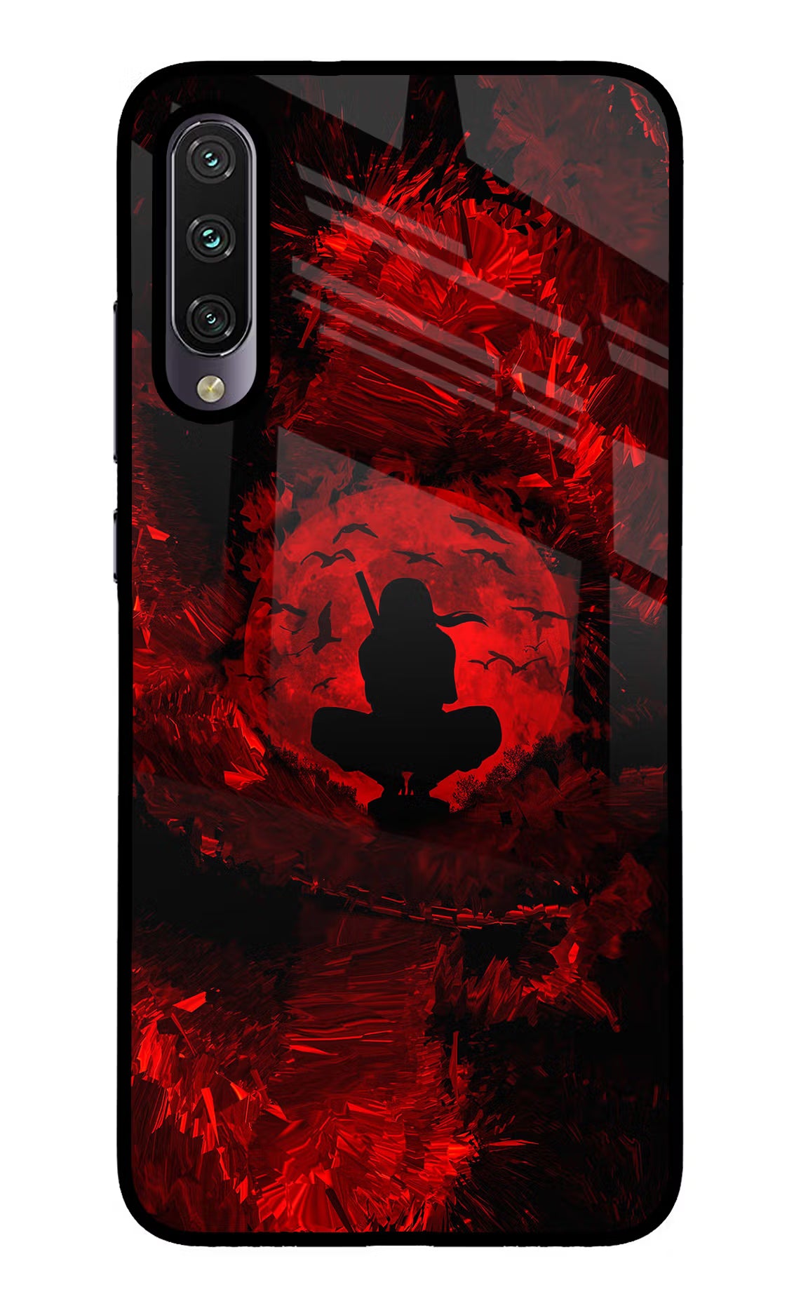 Itachi Uchiha Mi A3 Glass Case Back Cover by Casekaro