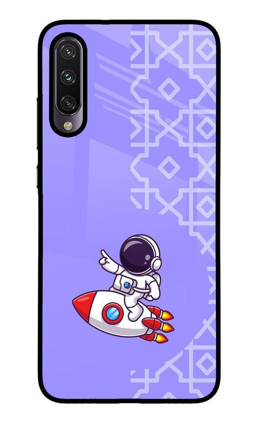 Cute Astronaut Mi A3 Glass Case
