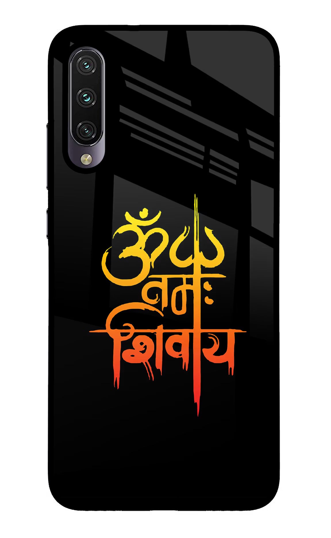 Om Namah Shivay Mi A3 Glass Case Back Cover by Casekaro