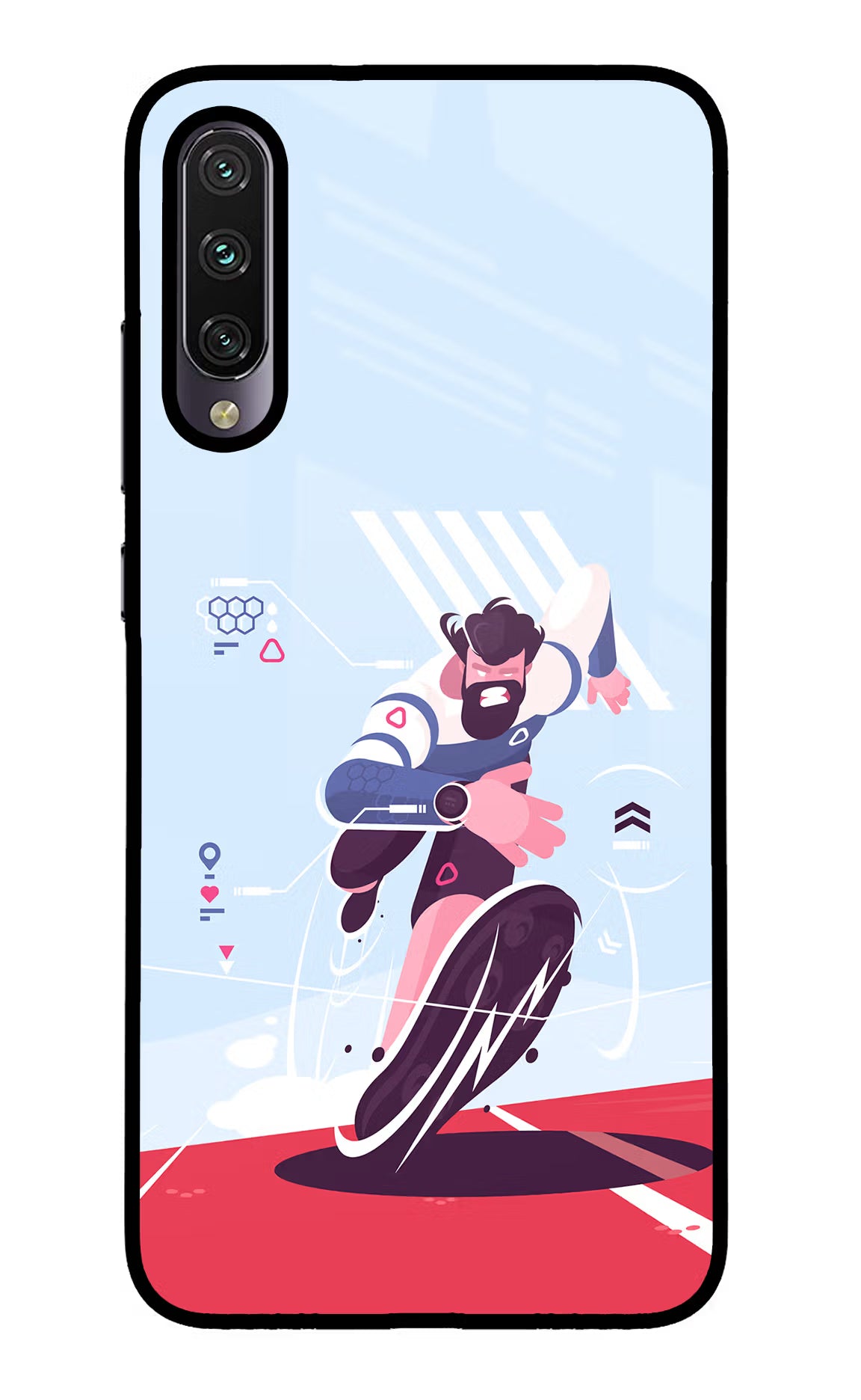 Run Pro Mi A3 Glass Case