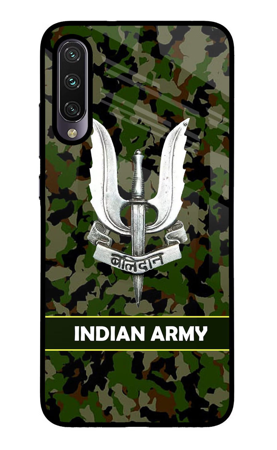 Balidan Indian Logo Mi A3 Back Cover, Glass case