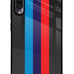 BMW Stripes Pattern Mi A3 Glass Case