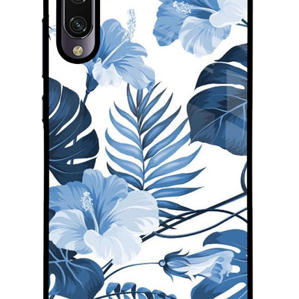 Fabric Art Mi A3 Glass Case Back Cover by Casekaro