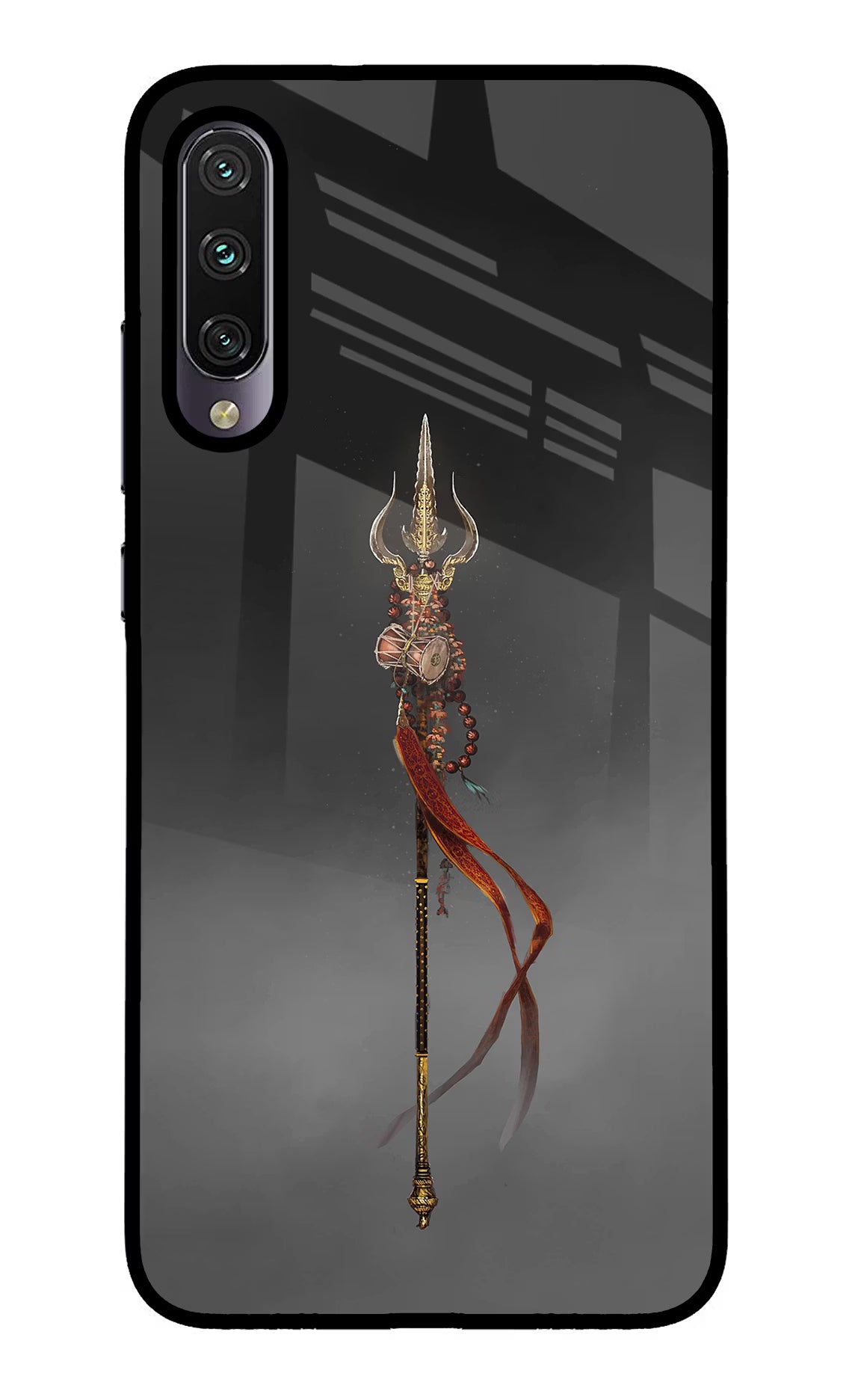 Shiv Trishul Mi A3 Glass Case Back Cover by Casekaro