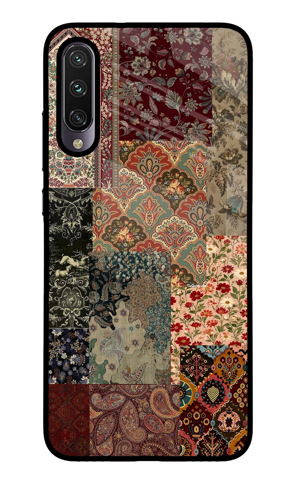 Desi Print Mi A3 Glass Case Back Cover by Casekaro