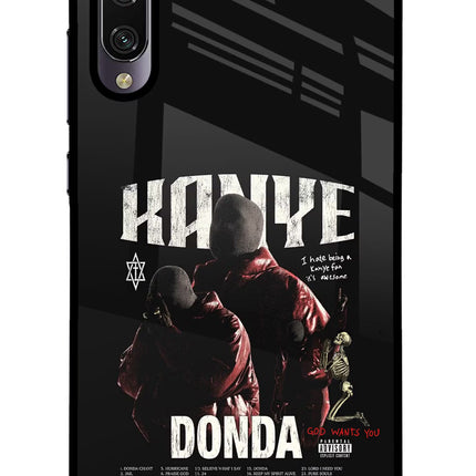 Donda Kanye West Mi A3 Glass Case Back Cover by Casekaro