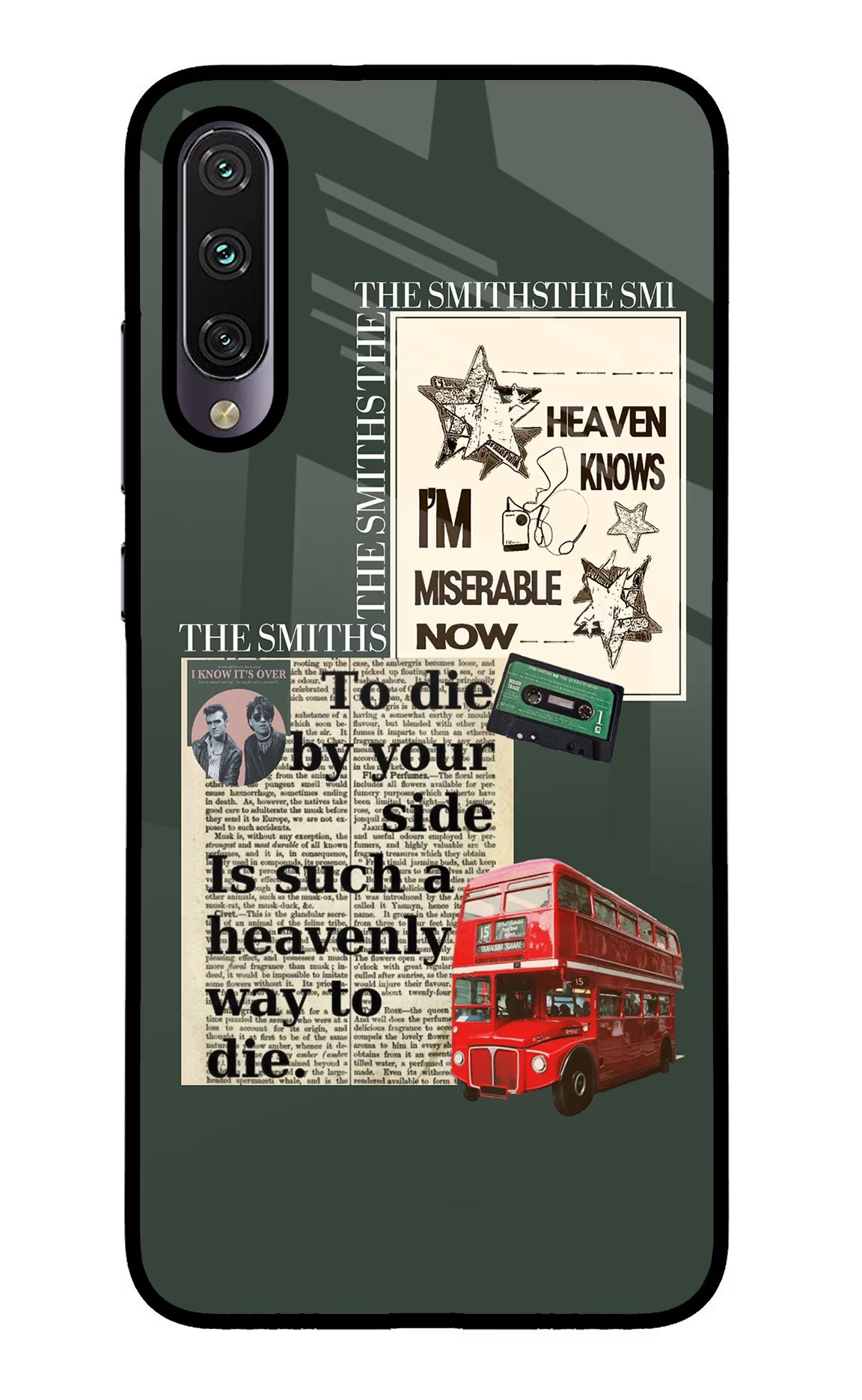 The Smiths Mi A3 Glass Case Back Cover by Casekaro