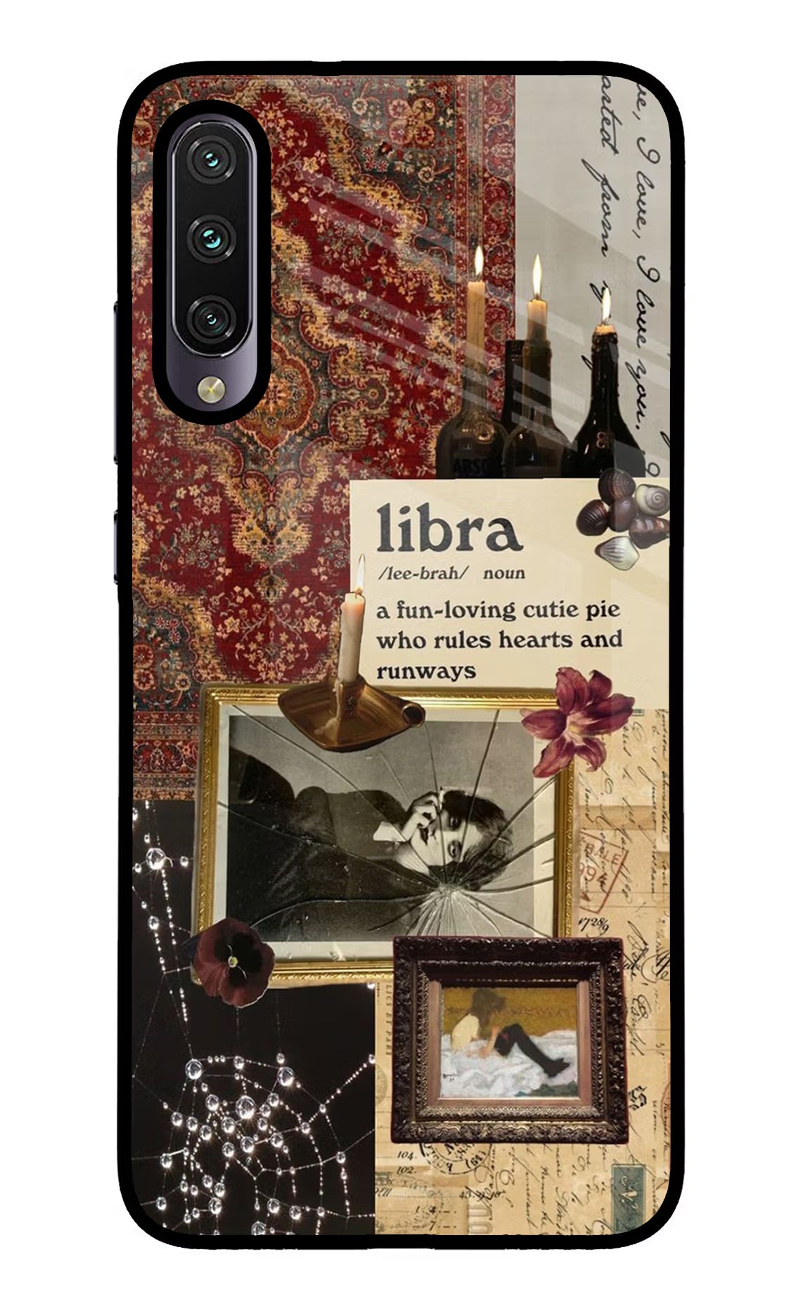 Libra Zodiac Mi A3 Glass Case