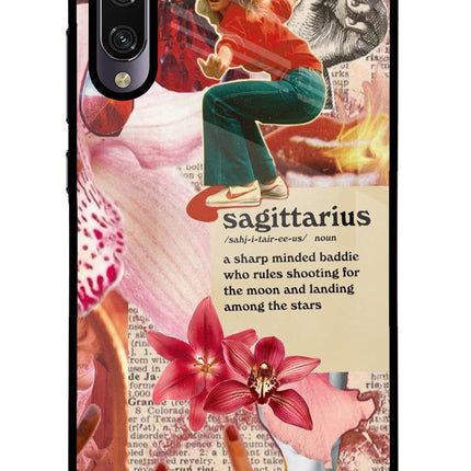 Sagittarius Zodiac Mi A3 Glass Case Back Cover by Casekaro