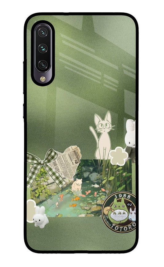 Aesthetic anime Mi A3 Glass Case