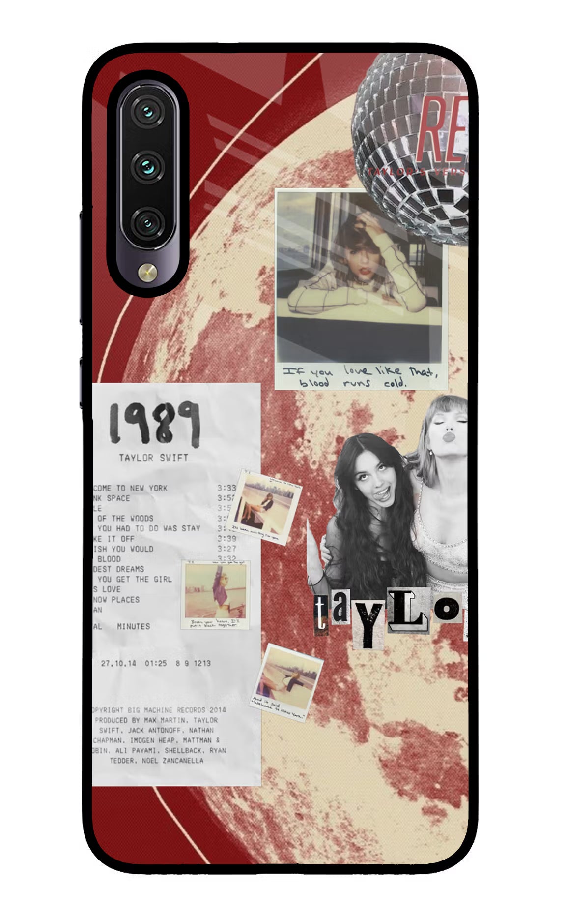 Taylor Swift Mi A3 Glass Case