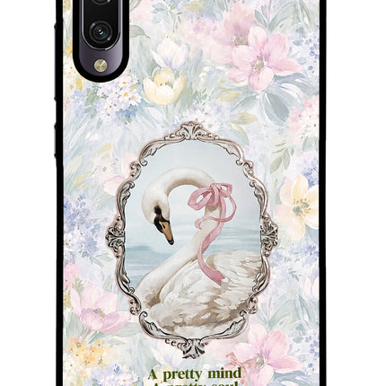 Pretty Mind Pretty Soul Mi A3 Glass Case Back Cover by Casekaro