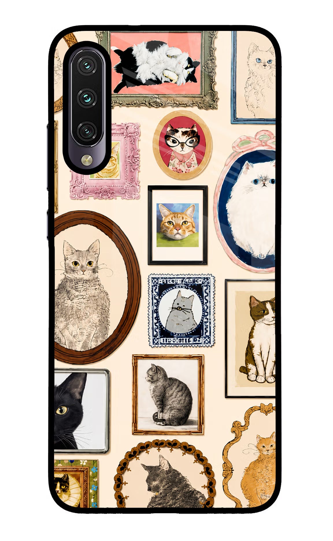 Mirror Cats Mi A3 Glass Case