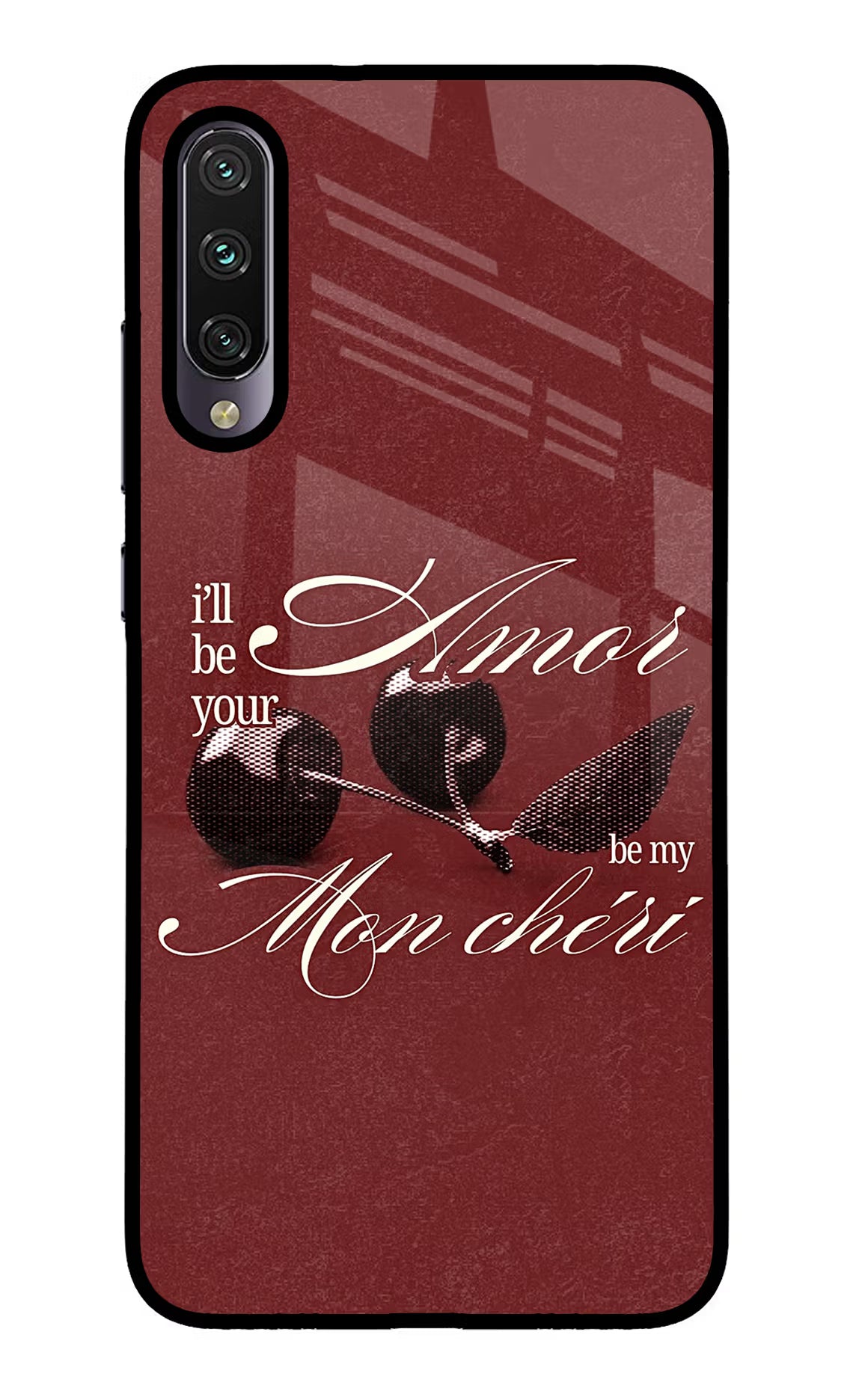 Velvet Cherry Mi A3 Glass Case