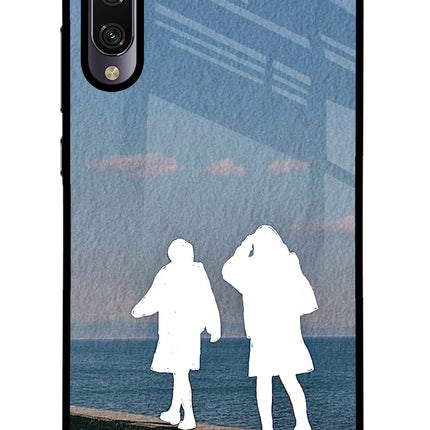 Coastal Dream Mi A3 Glass Case Back Cover by Casekaro