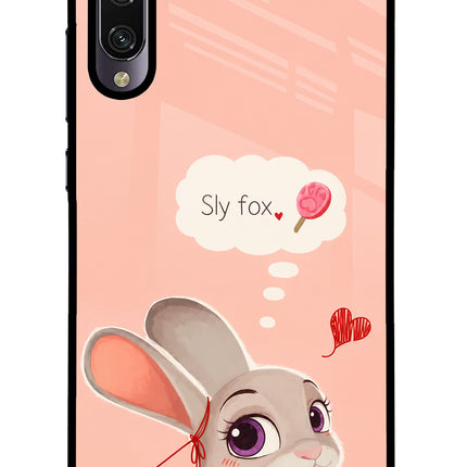 Judy Charm Mi A3 Glass Case Back Cover by Casekaro