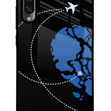 Love Orbit Mi A3 Glass Case Back Cover by Casekaro