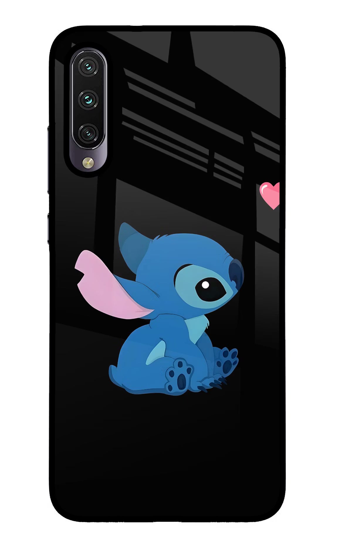Stitch Crush Mi A3 Glass Case