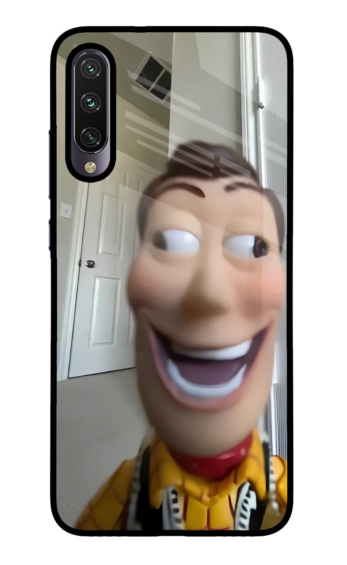 Side Eye Woody Mi A3 Glass Case