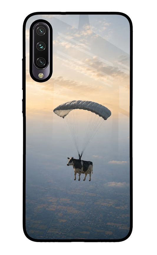 Skydiving Cow Mi A3 Glass Case