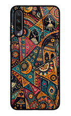 Folk Print Mi A3 Glass Case